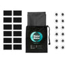 Large size BlokoBloko blockout blind. Comes with 12 customised suction cups and 12 velcro strips. All packed in a handy cotton canvas drawstring bag.
